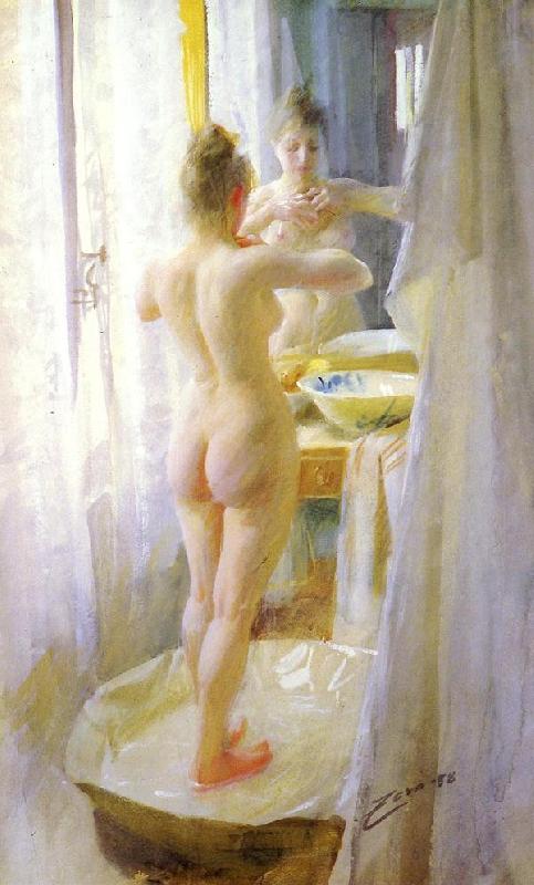 Anders Zorn The Tub oil painting image